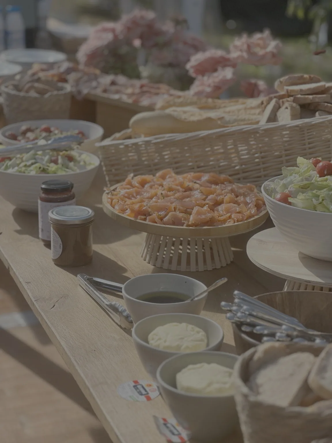 Buffet saumon mariage